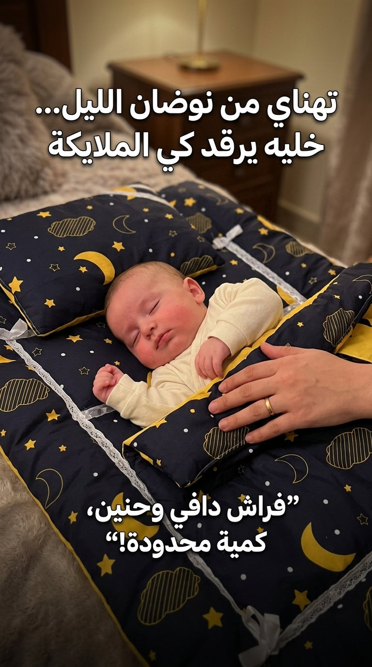 فرشة البيبي مع مخدة صغيرة